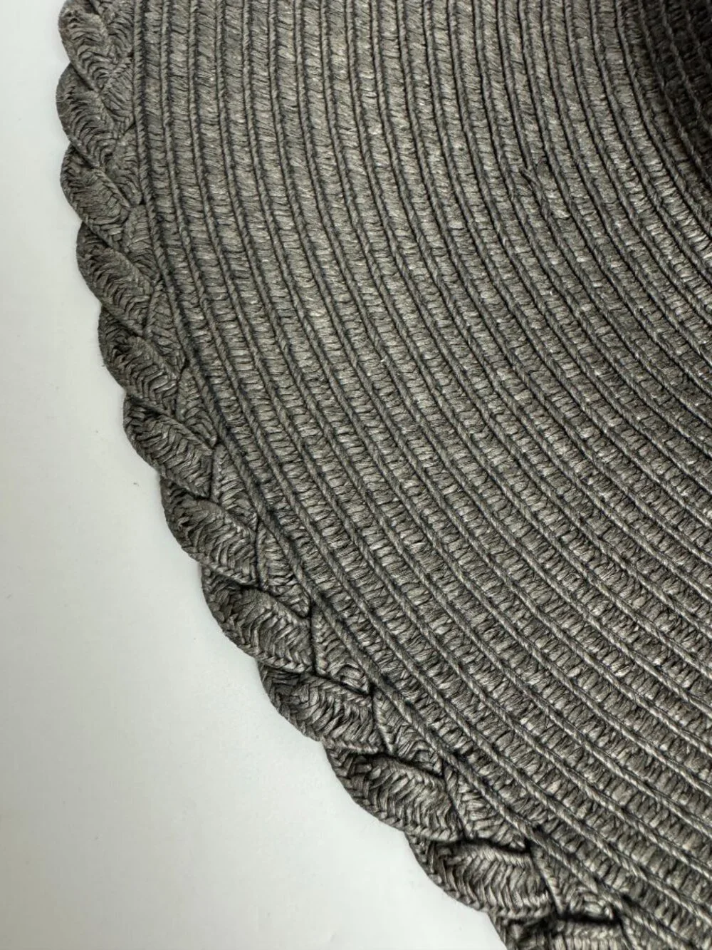Nicole Marciano Sun Black Floppy 100% Straw Hat Brim